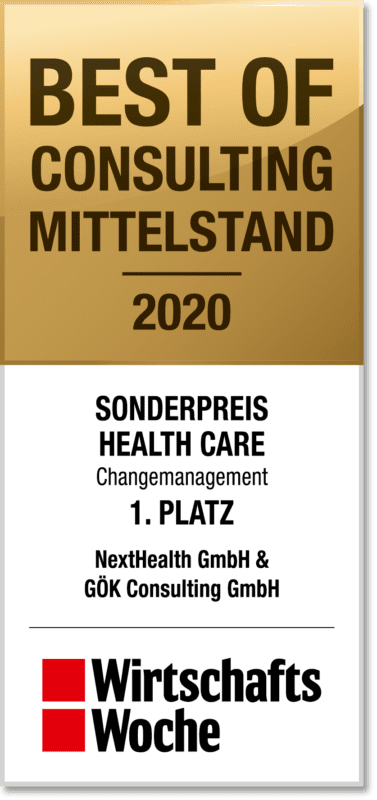 Auszeichnung - Award Best of Consulting Mittelstand 2020 der WirtschaftsWoche